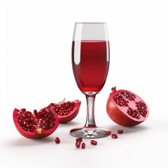 pomegranate and juice