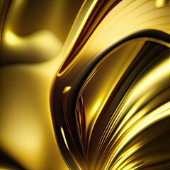 abstract golden background with waves