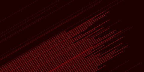 Bright red glow linear minimalism, vector design