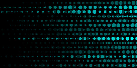 Bright cyan small dots abstract background