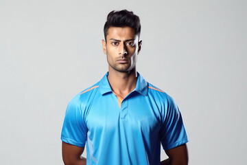 Young indian man in indian cricket jerseys - Powered by Adobe