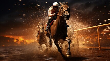 Experience the thrill of high-stakes horse racing like never before in stunning 8K quality. 