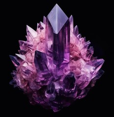 amethyst isolated on white background