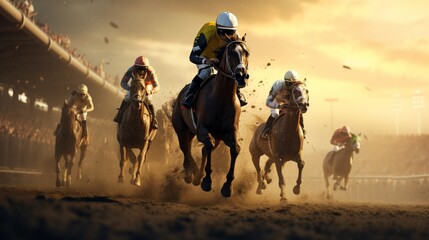 Immerse yourself in the breathtaking world of hyper-realistic horse racing, where reigns supreme. 