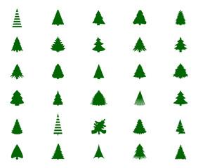 Christmas tree silhouette