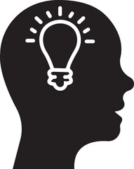 Mental health flat icon. Emotional support, Inspiration, Opportunity pictogram. Psychology Therapy Outline sign. Intellectual Process Symbol isolated on transparent background.