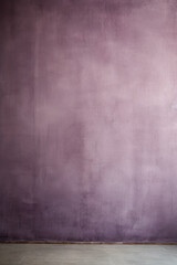 Violet and rough texture background with blank wallpaper. Worn wall and peeling paint.