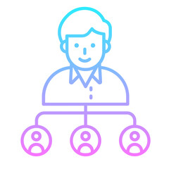 Referral Marketing Gradient Icon
