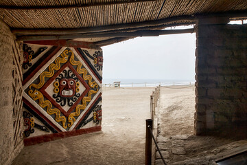 Reise durch Südamerika. An der Küste von Peru in Huanchaco.