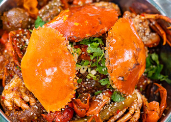 close up of Spicy Crab