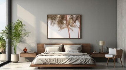 Sample frame set against a comfortable taupe bedroom backdrop.