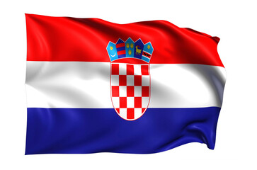 Croatia Flag on transparent background