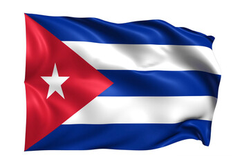  Cuba Flag on transparent background