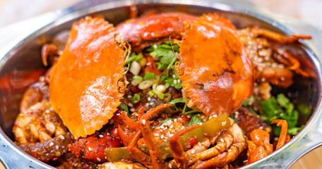 close up of Spicy Crab