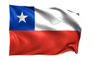  Chile Flag on transparent background
