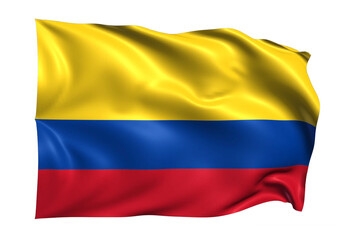  Colombia Flag on transparent background