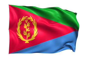 Eritrea Flag on transparent background