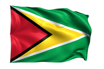 Guyana  Flag on transparent background
