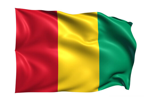 Guinea Flag on transparent background
