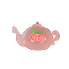 Pink teapot