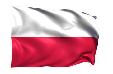 Poland Flag on transparent background