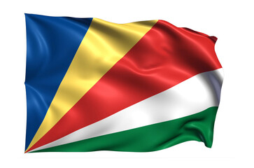  Seychelles Flag on transparent background