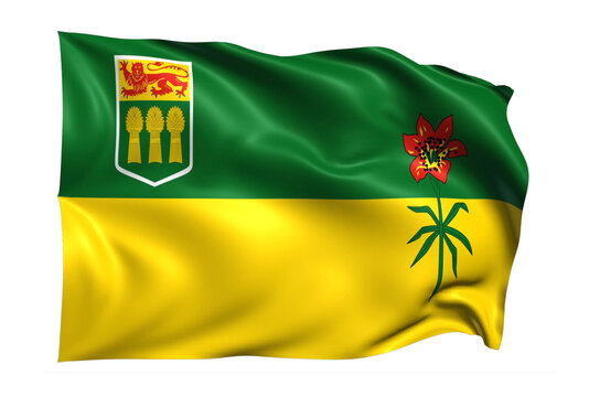Saskatchewan Flag on transparent background