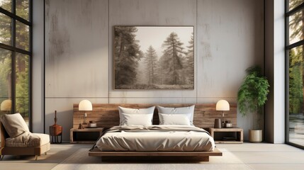 Sample frame set against a comfortable taupe bedroom backdrop.