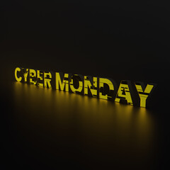 Yellow Cyber Monday