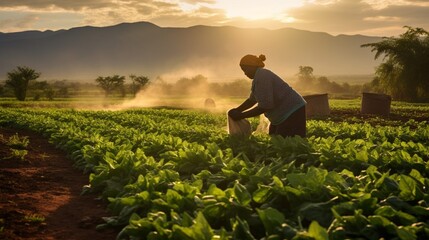 Fototapeta premium the importance of sustainable agriculture in refugee self-reliance. 