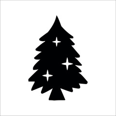 Fototapeta premium Christmas Tree Bundle, Christmas Tree silhouette, Christmas Tree Svg, Christmas Tree Clipart, Christmas Tree Png, Christmas Tree Vector