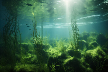Fototapeta na wymiar Underwater seabed
