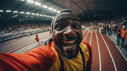 Empowering Differently-Abled Athlete: Genuine Selfie of Passionate Sportsperson