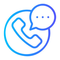 conversation gradient icon