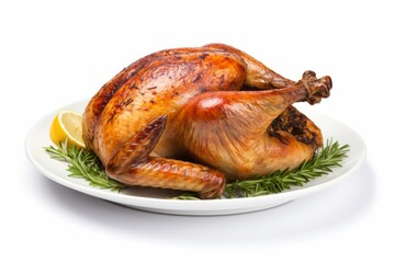 Grilled chicken that has just finished cooking on the grill generative ai