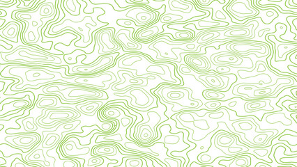 Green on white contours vector topography stylized height of the lines. The concept of a conditional geography scheme and the terrain path. Map on land vector terrain Illustration.