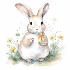 Obraz premium white rabbit 