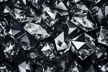 Realistic Diamond Crystal Texture Background