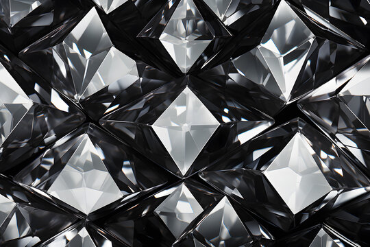 Realistic Diamond Crystal Texture Background