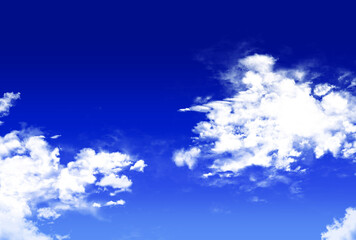 背景素材_青空と雲