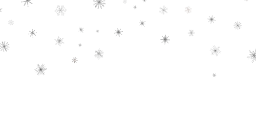 Snowflake Symphony: Magnificent 3D Illustration Showcasing Falling Holiday Snowflakes in Harmony