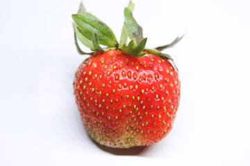 strawberry on white background