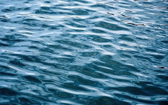 A close up of the water surface. Pattern. Texture. AI, Generative AI