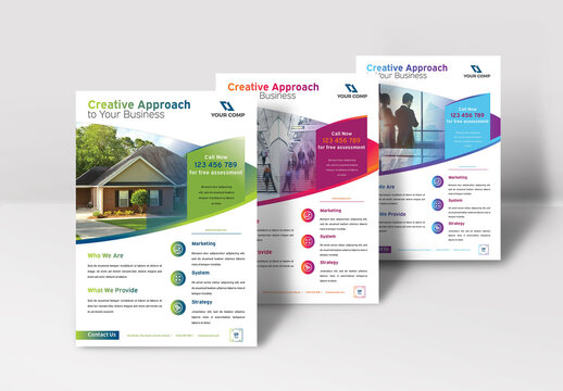 Colorful Business Flyer Layout