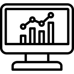 Statistics Outline Icon