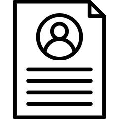 Curriculum Vitae Outline Icon