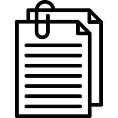 Attachment Outline Icon