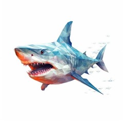 Obraz premium shark isolated on white