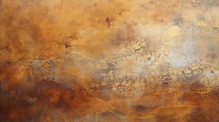 Fototapeta na wymiar textura grunge envelhecido ferro abstrato em Tons terrosos, cobre e dourado