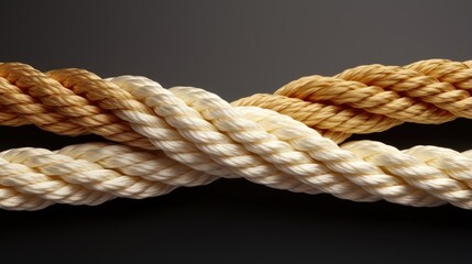 Multiple ropes symbolize cooperation and collaboration